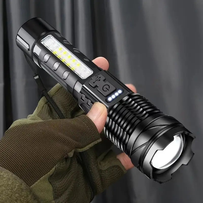 Nueva Linterna LED Recargable Todo Terreno-Ilumina todo tu vecindario