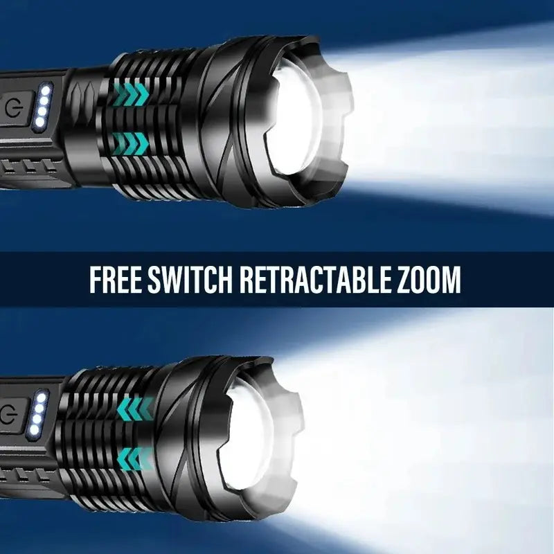 Nueva Linterna LED Recargable Todo Terreno-Ilumina todo tu vecindario