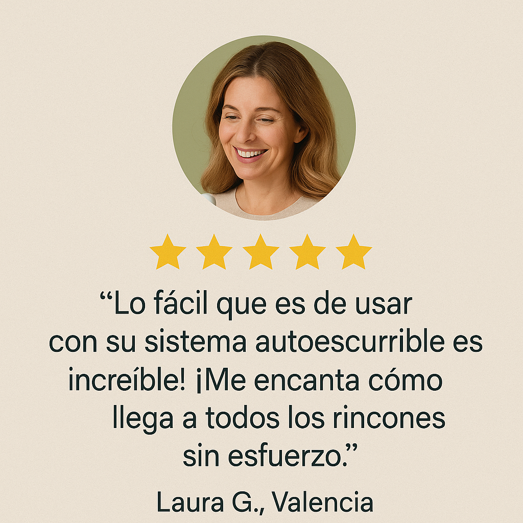 FácilMop™ - Fregona autoescurrible, limpia sin esfuerzo + 10 recambios GRATIS