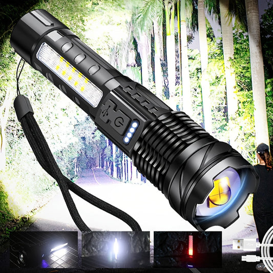 Nueva Linterna LED Recargable Todo Terreno-Ilumina todo tu vecindario